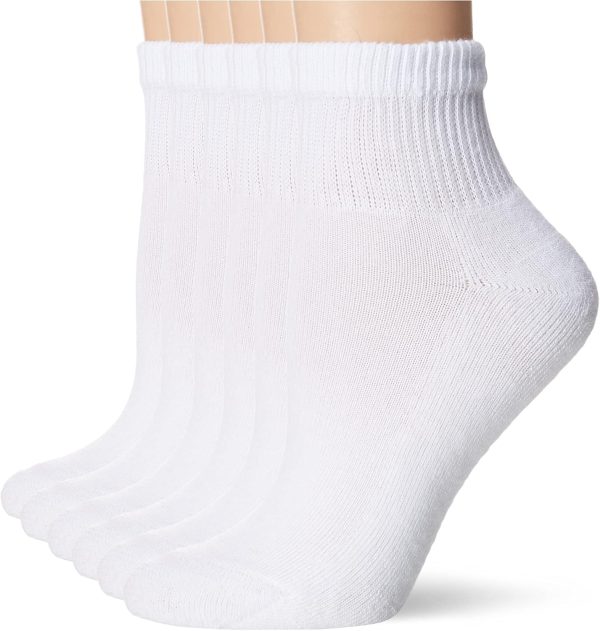 Women's Ultimate Comfort Toe Seamed Ankle Socks Pack Of 6