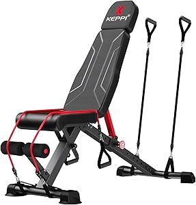 FLYBIRD Weight Bench, Adjustable Strength Training Bench for Full Body Workout with Fast Folding-New Version