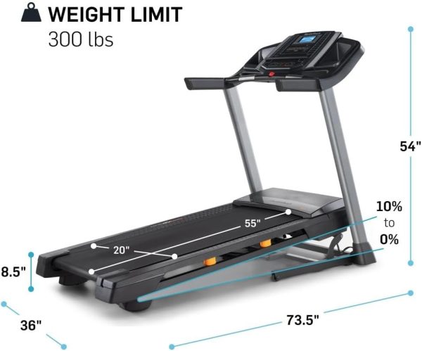NordicTrack T Series 6.5S Treadmill + 30-Day iFIT Membership ,Black/Gray - Image 3