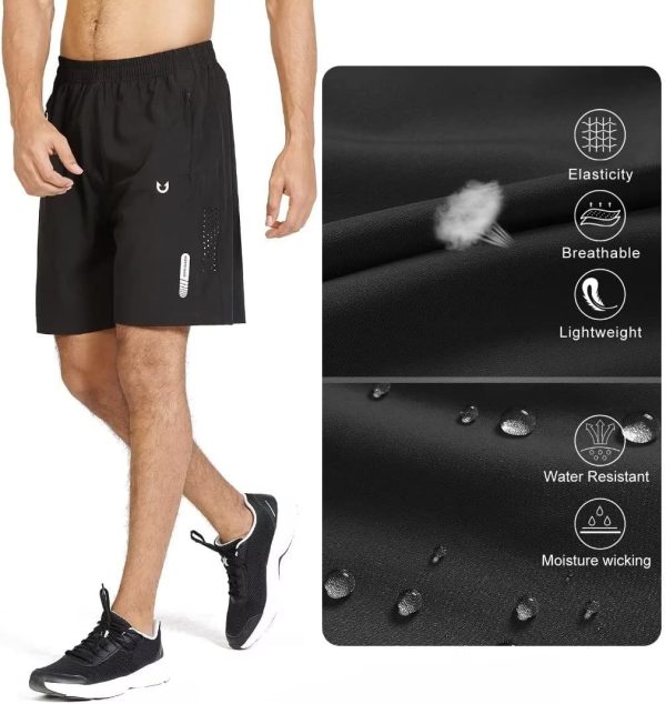 Men's Athletic Running Shorts Quick Dry Workout Shorts 7"/ 5"/ 9" Lightweight Sports Gym Basketball Shorts Hiking - Image 5